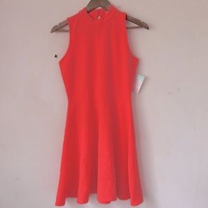 Dreee Neon Orange Dress Sz M